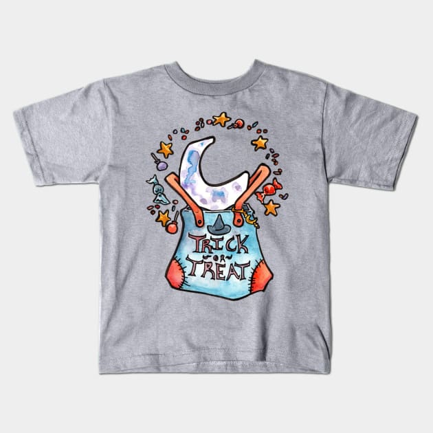 Trick or Treat Kids T-Shirt by JenTheTracy